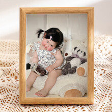 Wooden 8x10 Photo Frame Beige Khaki Coffee