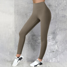 Women's Tummy Control Leggings Brown 2XL