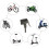 Bicycle Air Pump Extension Hose Inflator Connector 8