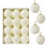 Crochet Christmas Ornaments Beige 12 pcs 1