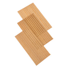 Oak Wood Boat Decking Strips Beige 80 Pieces