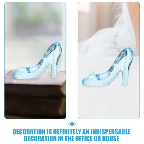 Crystal High Heel Shoe Charms Blue 2 Pcs 2