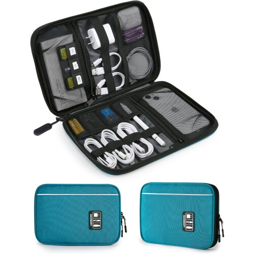 Electronics Organizer Travel Case Black Small