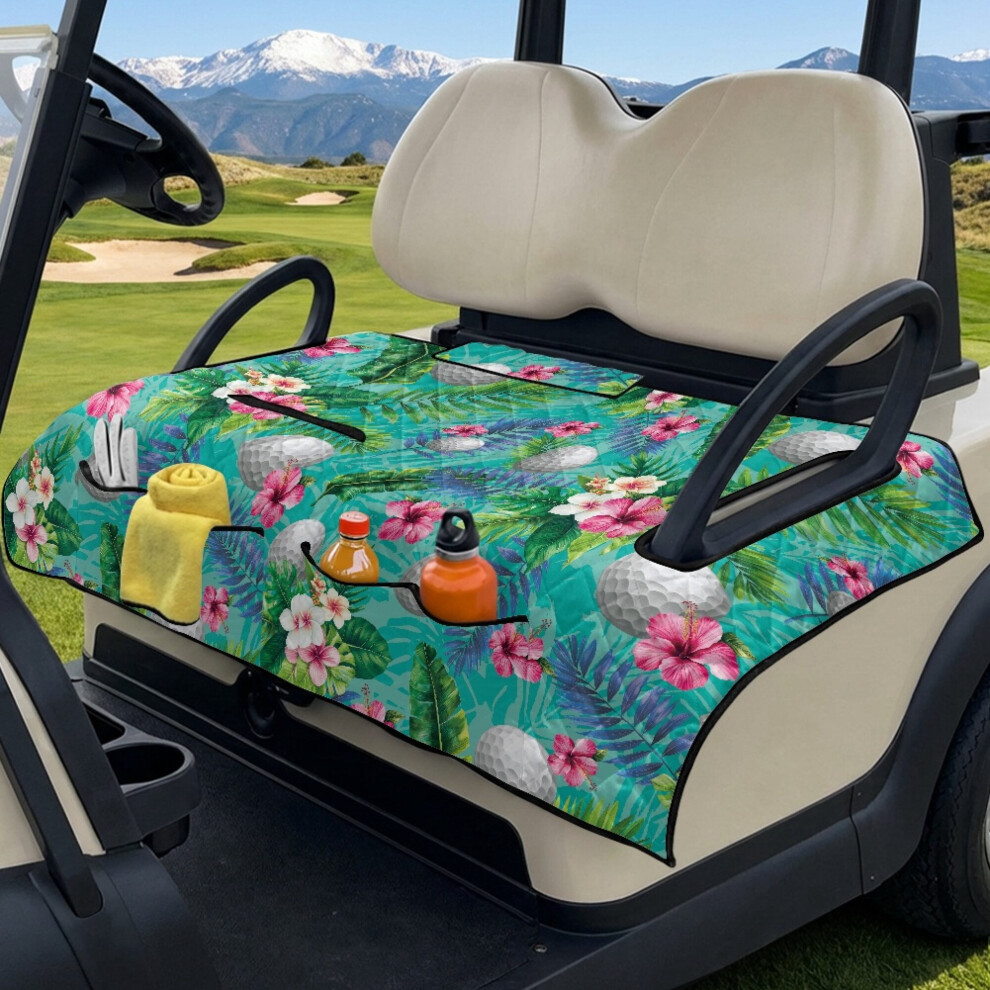 Golf Cart Seat Covers With Towel Blanket Soft Foldable 9455834497235