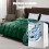 Queen Satin Duvet Cover 203x229cm Soft Polyester Green 6