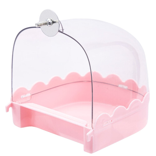 Parrot Bathing Box Hanging Shower Cage for Small Birds