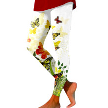 Women's High-Waisted Flare Yoga Pants Print Booty-Lifting