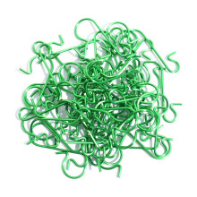 S-Shaped Christmas Ornament Hooks Green 12-Pack