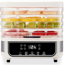 Food Dehydrator with 5 Transparent Trays and 4 Preset Modes
