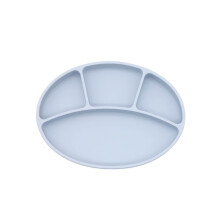 Baby Suction Cup Bowl Divided Silicone Feeding Dish