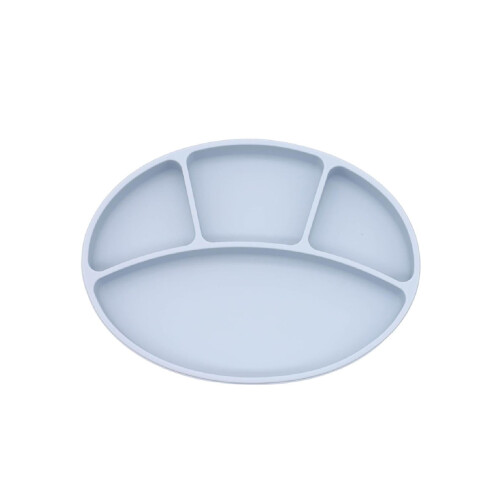 Baby Suction Cup Bowl Divided Silicone Feeding Dish