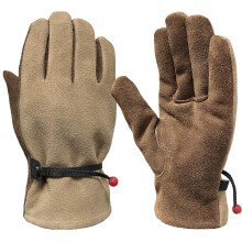 Leather Work Gloves Cotton-Lined Thorn-Proof Large