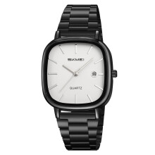 Square Analog Quartz Watch Stainless Steel Strap 1 Piece