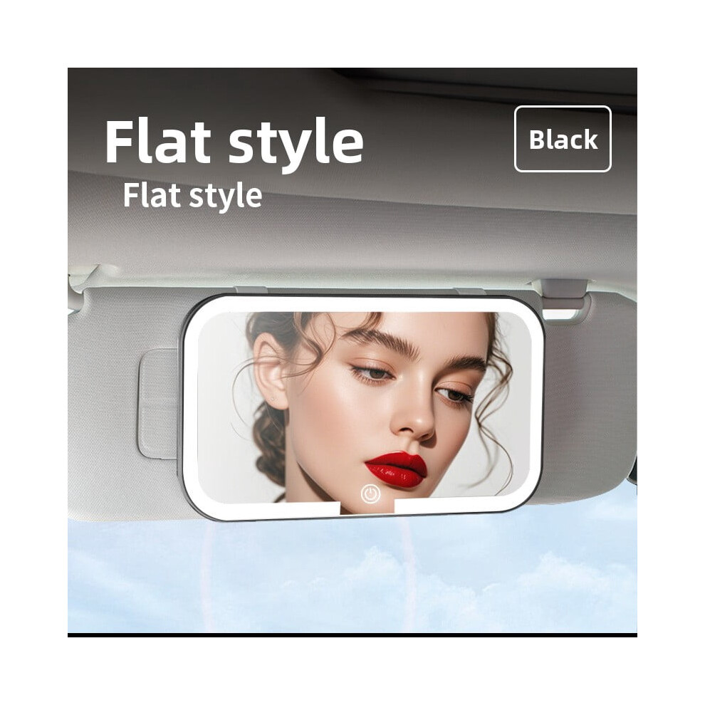 LED Car Sun Visor Vanity Mirror with Touch Dimmable Light