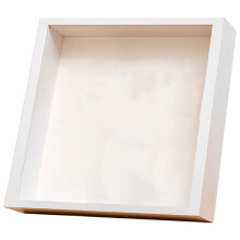 Dried Flower Display Frame Natural Wood Square Glass