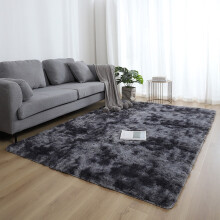 Light Grey Shag Rug Soft Anti-Skid Faux Fur Rectangular