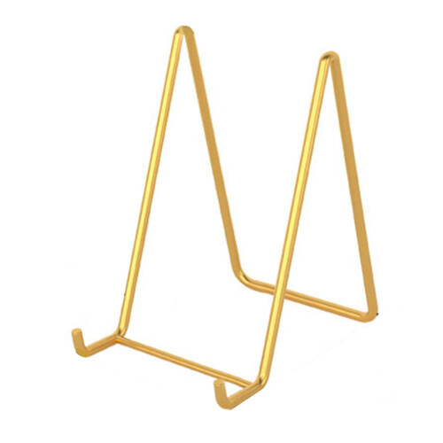 Desktop Iron Display Stand for Art Photos Gold Small