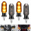 Motorcycle LED Turn Signal Amber 4PCS 1
