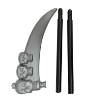 Grim Reaper Scythe Prop Faux Blade Costume Toy