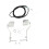 Go Kart Pedals Brake with Cable 71 inch High Performance 5