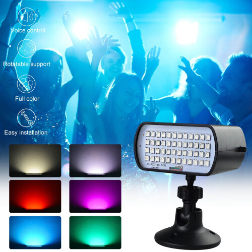 LED Strobe Desk Lamp Sound-Activated 7 Colors 1