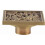 Antique Brass Square Floor Drain 3.9 inch with Removable 1