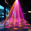 LED Stage Lamp Colorful Rotating Remote Control Mood Light 6