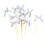 Bowknot Cake Toppers Set Romance Theme 10 Pieces 1