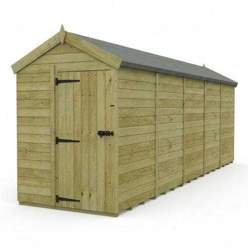 5 x 20 Apex Shed Tanalised (Single Door, No Windows) 1