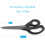 Tailor Scissors Heavy-Duty 9.5 Inch Titanium Coated 2