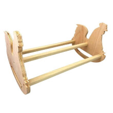 Coop Chicken Roosting Bar Natural Wooden Swing Ladder Perch