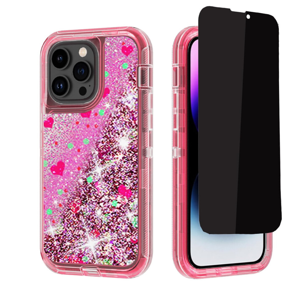 iPhone 14 Proéç§é¢åè+ç²è²éªåé²æå£³