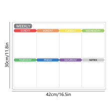 Magnetic Dry Erase Calendar Board for Fridge Monthly Planner