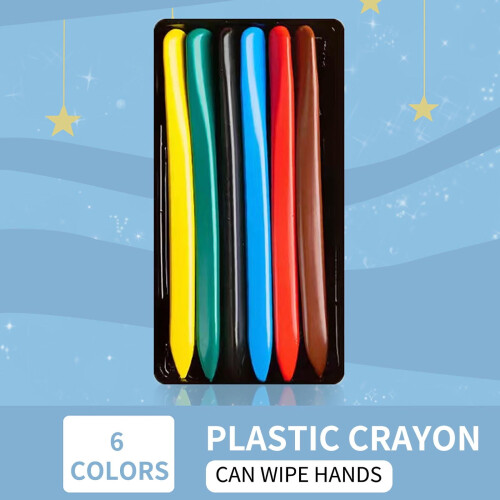Triangular Plastic Crayons Safe Washable Easy Grip 36 Colors