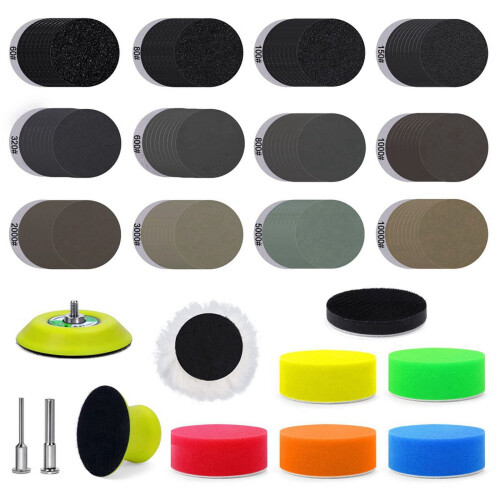 Sanding Discs 3 Inch 60-10000 Grit 131 Pcs