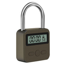 Smart Time Lock LCD Display Timer Padlock Waterproof USB