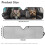 Foldable Car Windshield Sun Shade Yorkshire Terrier Design 5