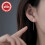 Heart-Shaped Sterling Silver Drop Earrings for Women 1