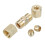 Brass Compression Fitting 3/16 inch OD 5 pcs 2