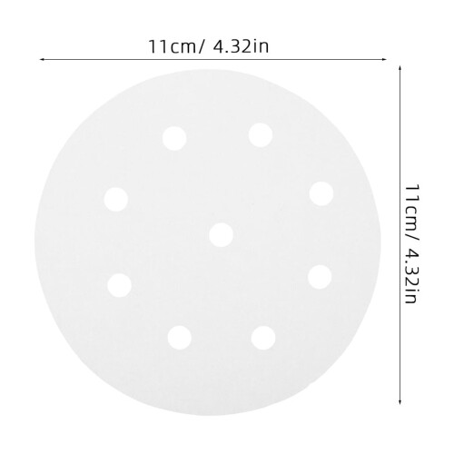 White perforated parchment paper steamer sheets 100 pcs 1