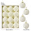 Crochet Christmas Ornaments Beige 12 pcs 3