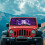 Galaxy Butterfly Foldable Windshield Sun Shade for Jeep 3