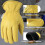 Leather Work Gloves Water-Resistant Puncture Resistant Pair 3
