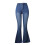 Dames denim micro trompetbroek met hoge taille 3