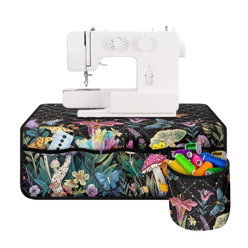 Mushroom Butterfly Sewing Machine Mat with Cylinder 1