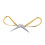 Gold Plated Bonsai Scissors Dragon Phoenix Relief Design 4