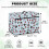 Sewing Machine Cover Snowman Snowflake Design with Pocket 7