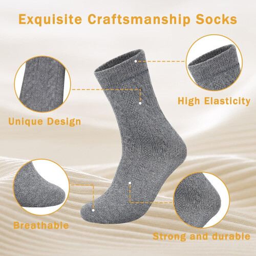 PUMIER Wool Socks for Women 5 Pairs 1