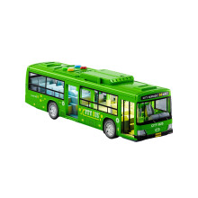 Green Simulation Bus Toy with Opening Door 11.81 x 4.33 x