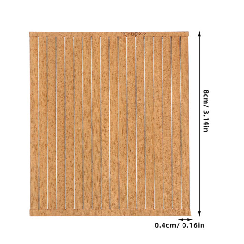 Oak Wood Boat Decking Strips Beige 80 Pieces 1